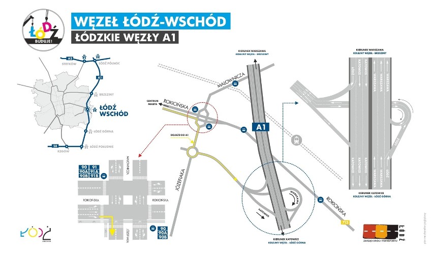 AUTOSTRADA A1 STRYKÓW - TUSZYN. Wielkie otwarcie obwodnicy Łodzi 1 lipca! [A1 MAPY WĘZŁÓW, DOJAZDY]