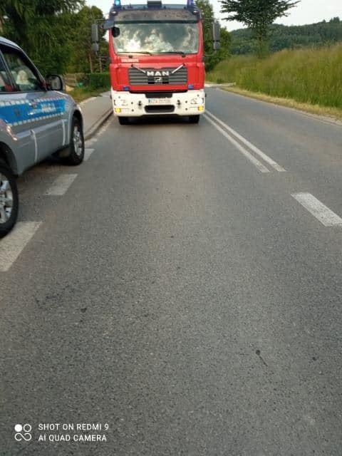 Potrącenie dziecka w Sławniowie. Na miejscu lądował...