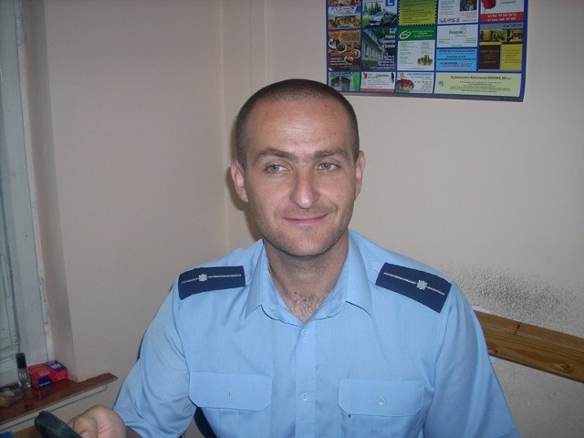 mł. asp. Tomasz Kozłowski