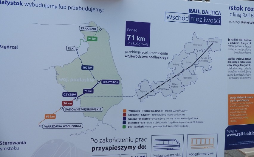 Rozpoczęła się modernizacja międzynarodowej trasy Rail Baltica na odcinku Czyżew-Białystok. Pociągi będą jeździć z prędkością nawet 200 km/h