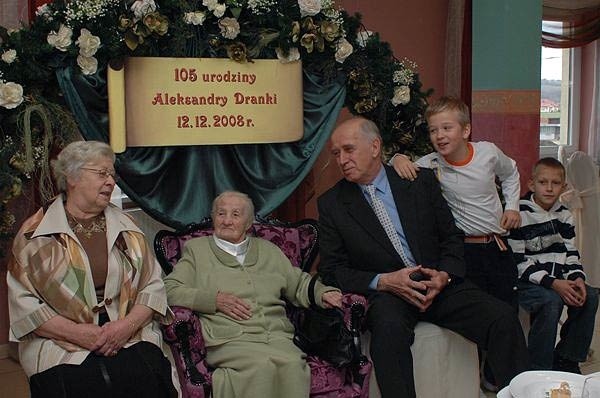 Aleksandra Dranka skonczyla 105 lat...