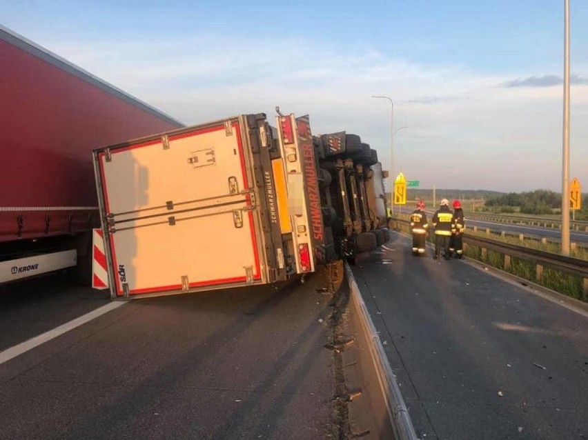 Wypadek na autostradzie A1 pod Częstochową...