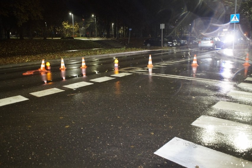 70-latek został potrącony na przejściu dla pieszych przy ul. Wazów w Słupsku