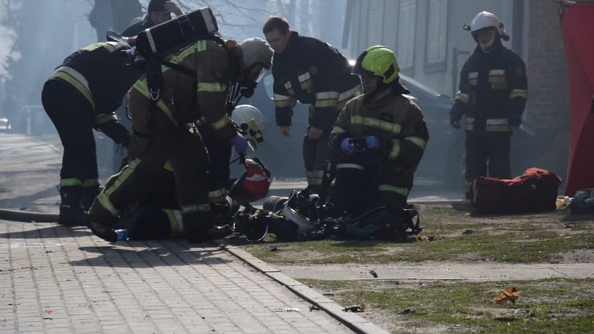 Pożar przy Al. Armii Krajowej w Malborku 26.03.2019