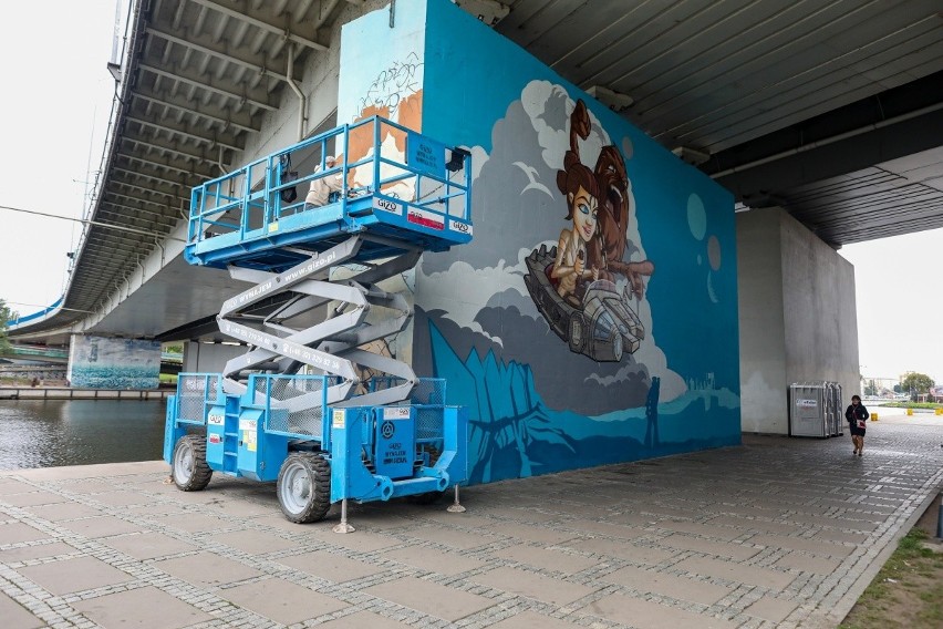 Nowy mural na bulwarach w Szczecinie