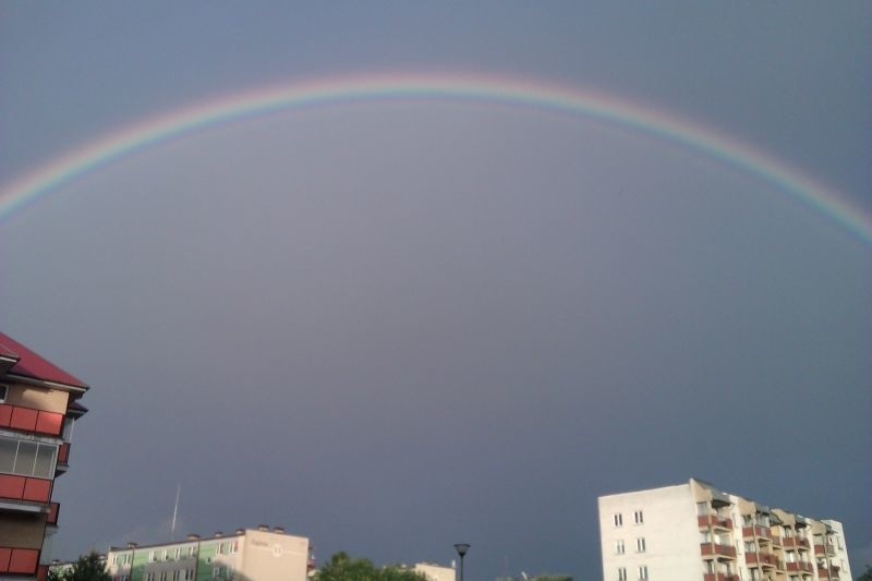 Tęcza nad Białymstokiem. Wasze zdjęcia