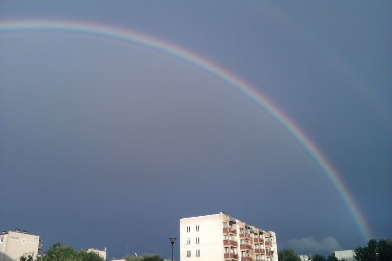 Tęcza nad Białymstokiem. Wasze zdjęcia