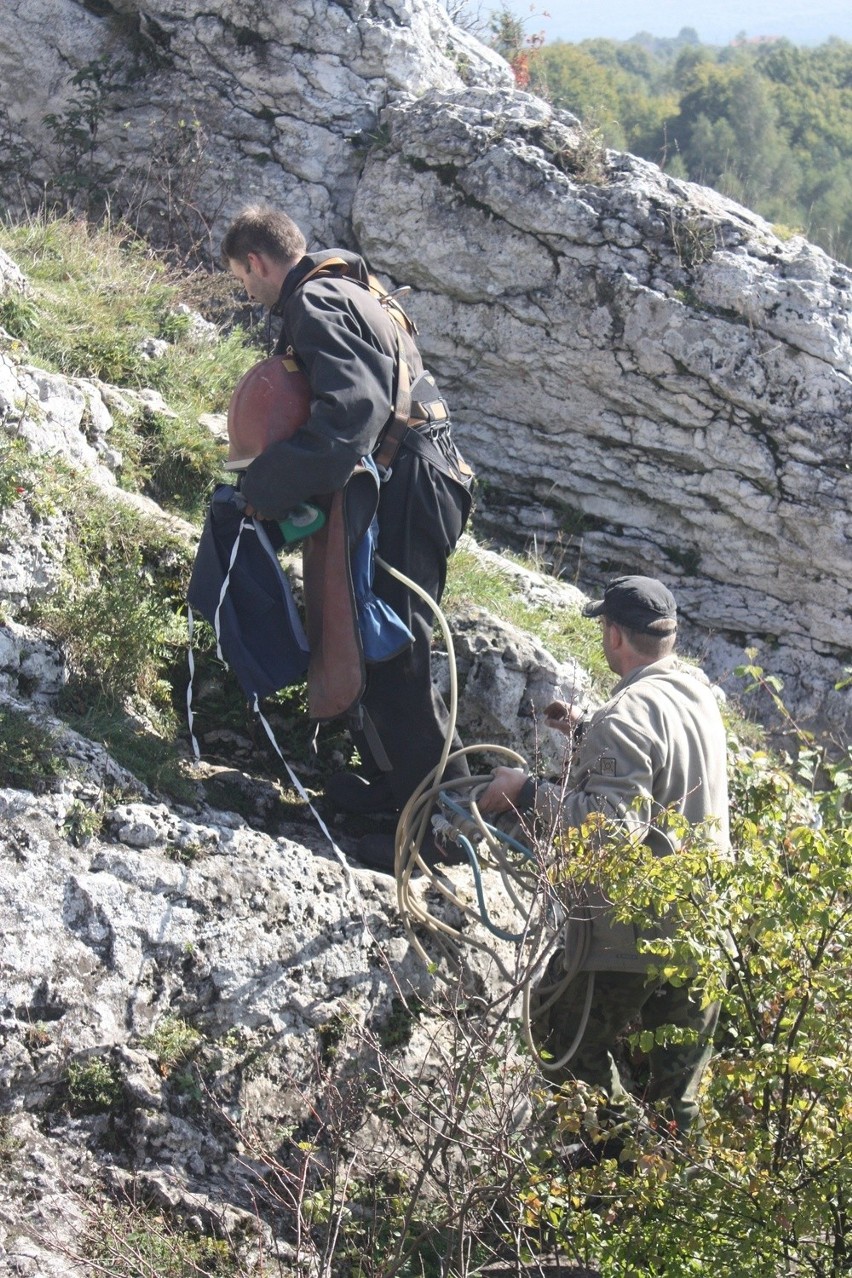 Czyszczenie Okiennika WIelkiego na Jurze...