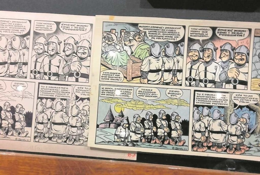 Oryginalne plansze komiksu „Kajko i Kokosz” Janusza Christy