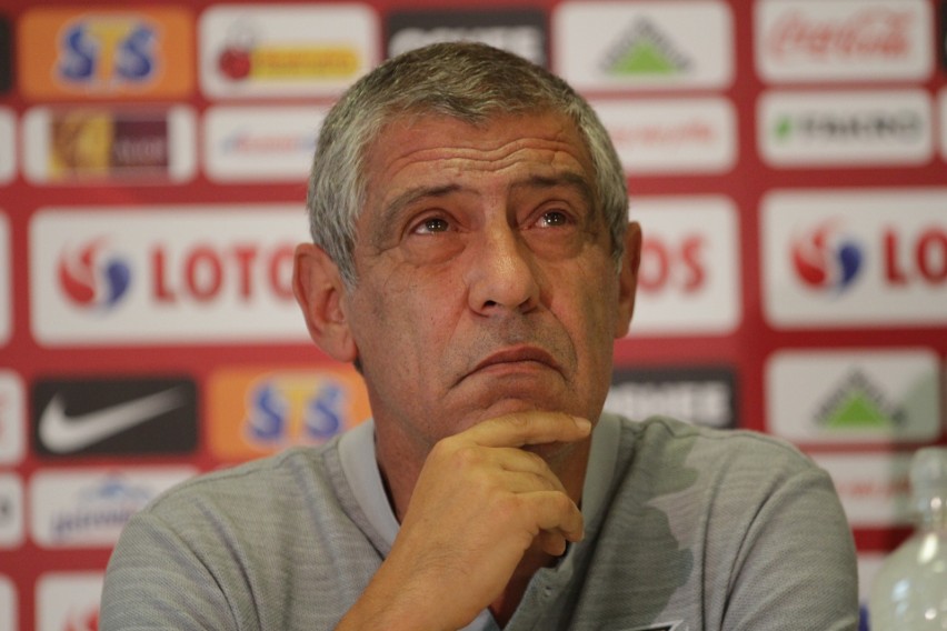 Trener Fernando Santos na konferencji przed meczem Polska -...