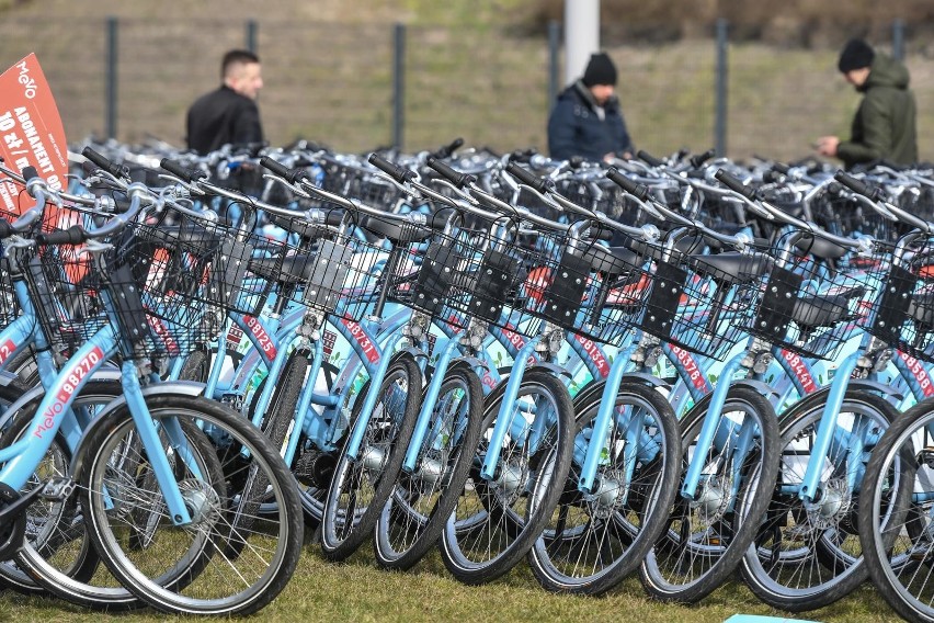 System roweru metropolitalnego Mevo wystartował 26.03.2019...