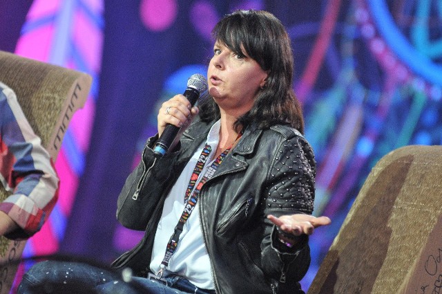 Karolina Korwin-Piotrowska gościła na Akademii Sztuk Przepięknych Przystanku Woodstock 2016.