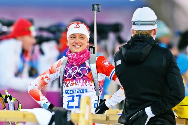 Monika Hojnisz podczas igrzysk w Soczi