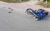 Wypadek w Sośnicy. 24-letni motocyklista z Przemyśla na prostej drodze zjechał do przydrożnego rowu [ZDJĘCIA]