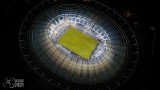 Stadion Śląski: zjawiskowa nocna iluminacja ZDJĘCIA Z DRONA