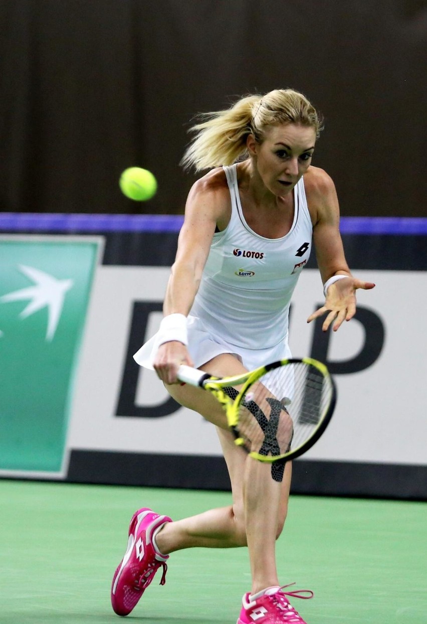 16.04.2021. Bytom: Mecz Billie Jean King Cup Polska -...