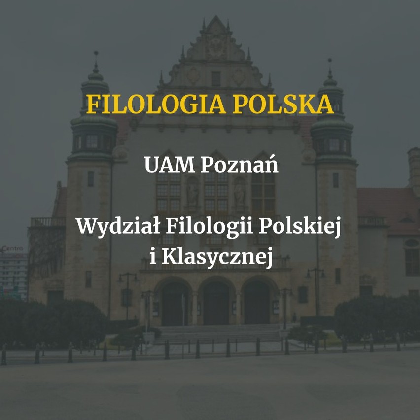 Sześć kierunków studiów oferowanych przez poznański...