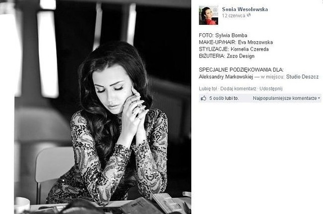 Sonia Wesołowska (fot. screen z Facebook.com)