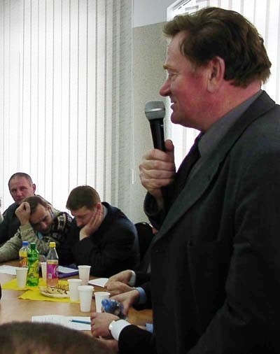 Zbigniew Krutczenko na spotkaniu w Ostrowi