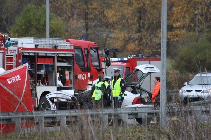 Wypadek w Siewierzu na DK 78