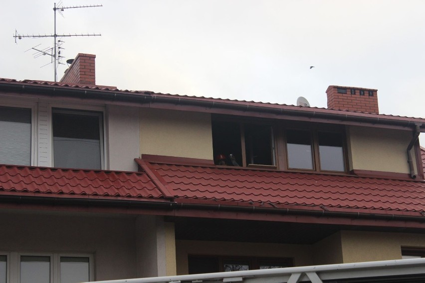 Pożar domu jednorodzinnego na Bliskiej w Łodzi