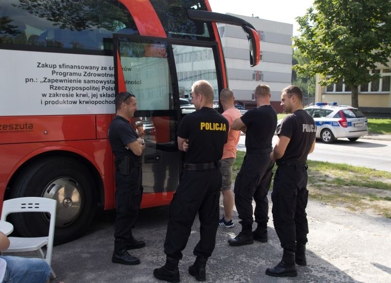 Policjanci oddawali krew w Kielcach