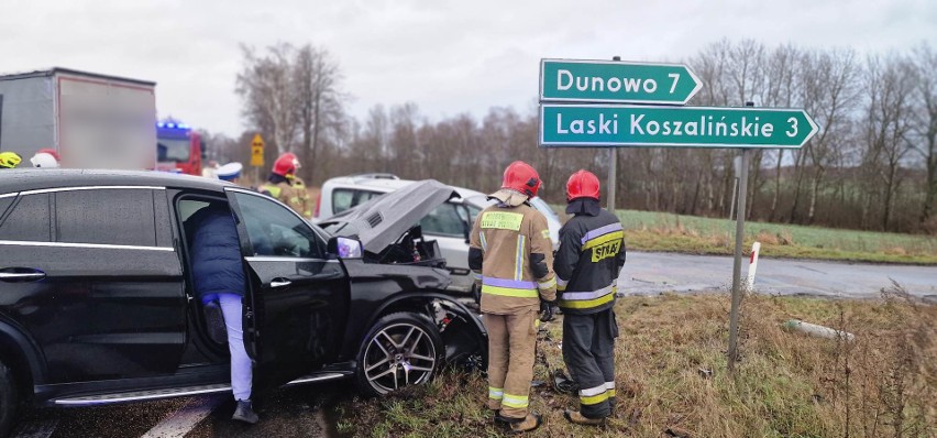 Groźny wypadek w Laskach Koszalińskich.