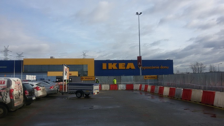 IKEA Katowice: remont parkingu i przesunięty przystanek