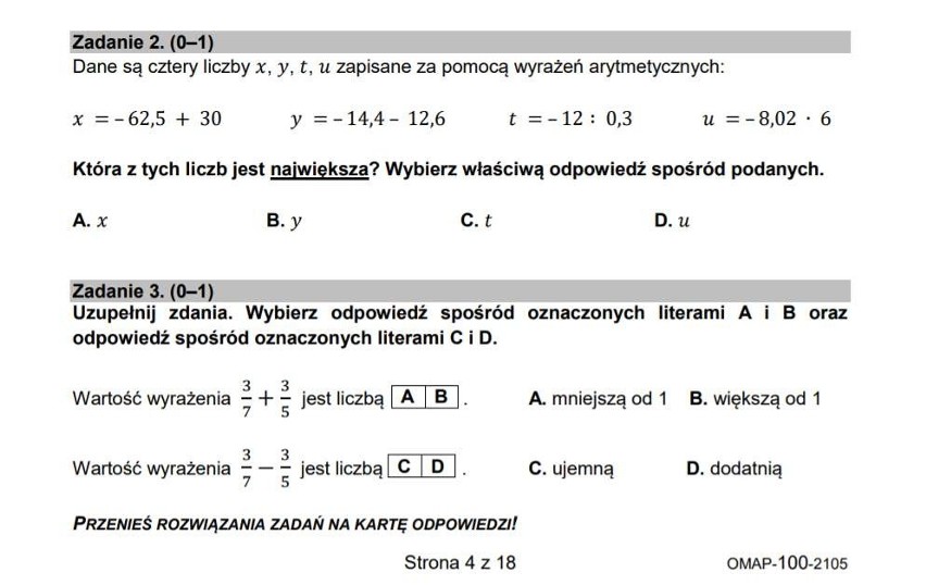 Zad 2 B

Zad 3 
1. B
2. C