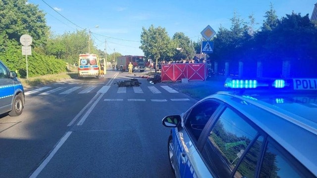 Na drodze krajowej przy ulicy Młyńskiej w Koziencach doszło do śmiertelnego wypadku.