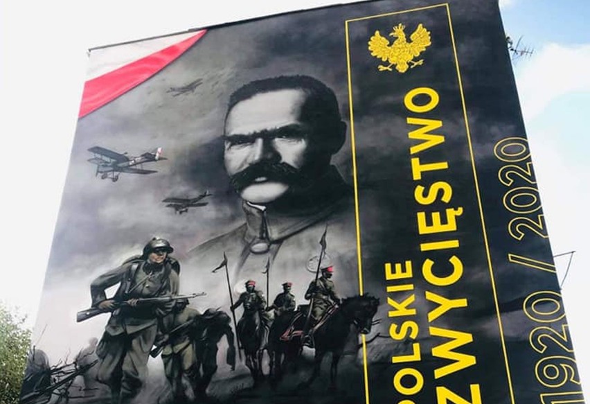Mural „1920 Polskie Zwycięstwo dla Wolności Europy” zajął...