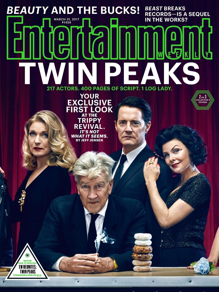 Bohaterowie Twin Peaks 2017 na okładce Entertainment Weekly