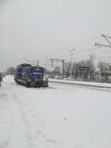 Tuchów. Lokomotywa wypadła z torów. Przyczyny wypadku bada komisja