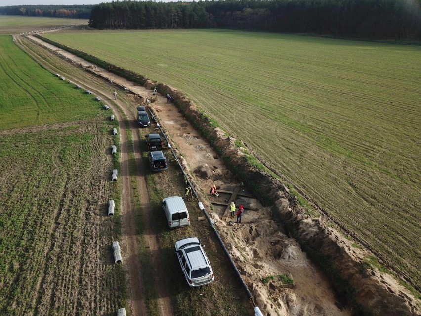 Tak wyglądały badania podczas budowy gazociągu w Czarnowie.