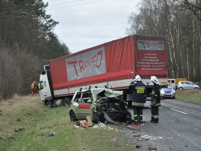 Wypadek na trasie Gorzów - Strzelce Kraj.