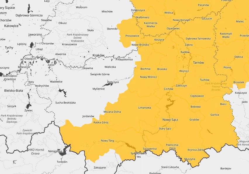 IMGW ostrzega: możliwe silne burze z gradem w części Małopolski. Rośnie stan rzek [ALERT IMGW] 13.05.2021