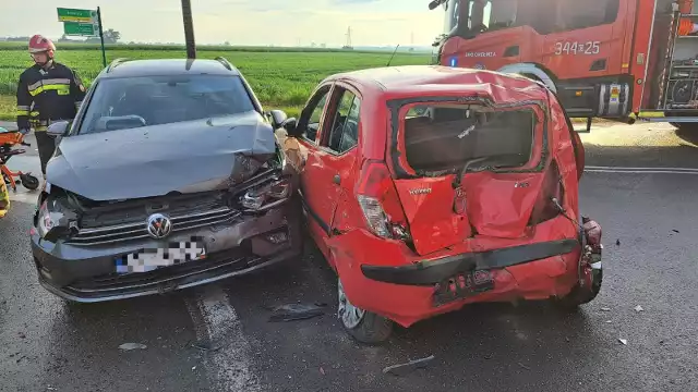 Wypadek w gminie Chełmża wyglądał groźnie.