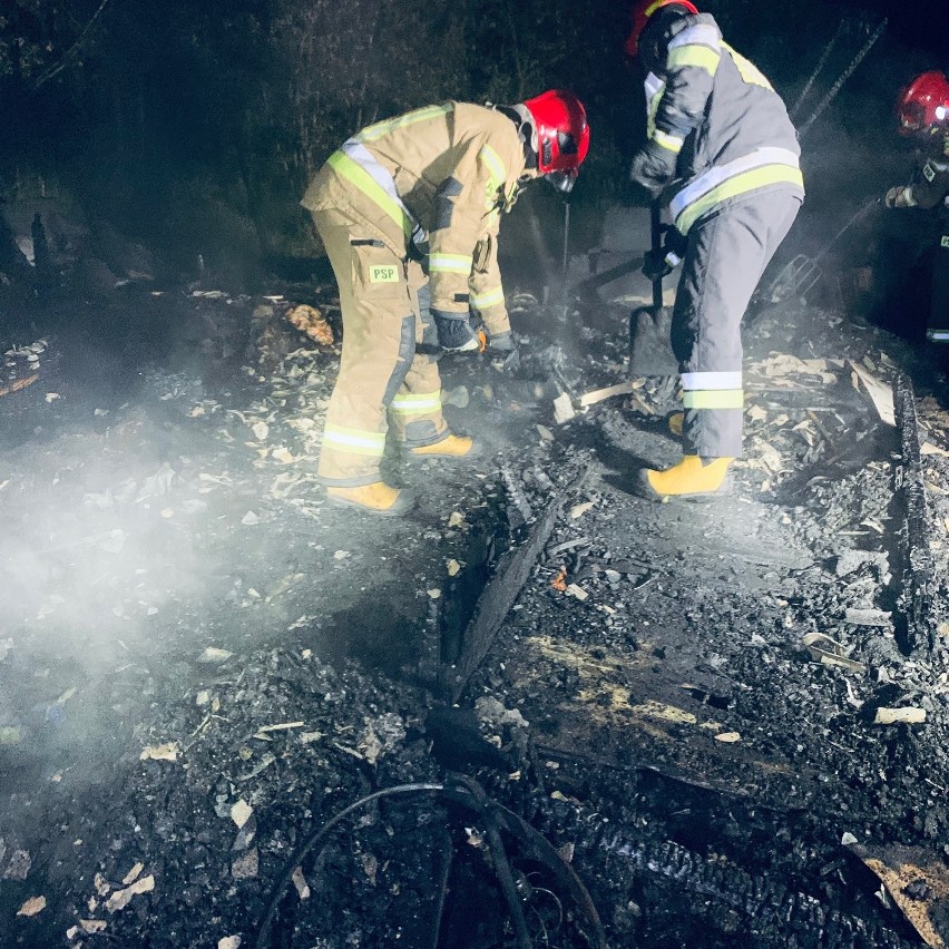 Pożar na terenie ogródków działkowych "Narcyz" w Kielcach. Znaleziono ciała trzech osób