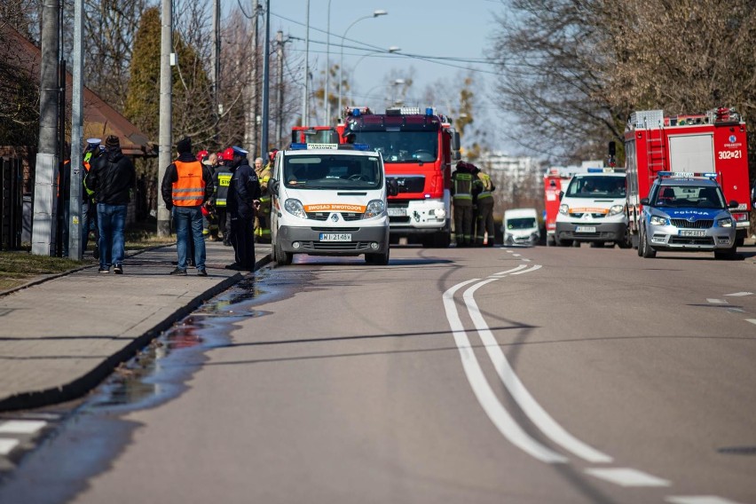 Wypadek na ul. Tragutta w Białymstoku