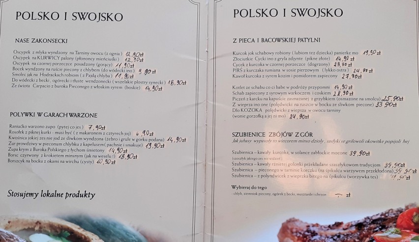 Restauracja Pod Tężnią w Szczyrku.