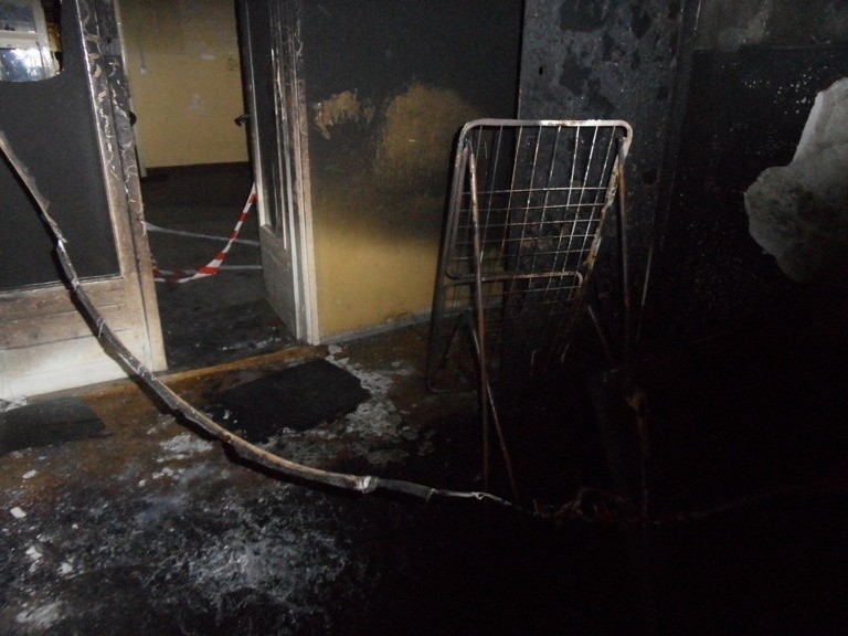 Lubliniec: Pożar przy ul. Grunwaldzkiej wybuchł po północy