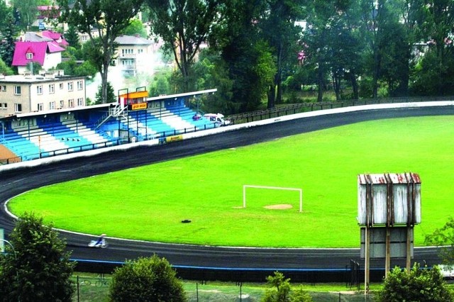 Stadion Karpat z lotu ptaka.