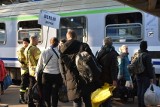 Specjalne pociągi z uchodźcami odjechały z dworca głównego PKP w Chełmie do Berlina. Zobacz zdjęcia