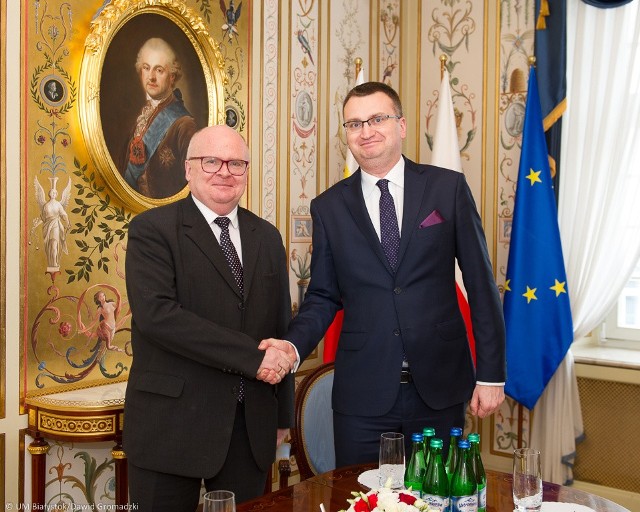 Ambasador Austrii odwiedził Białystok. Przyjął go wiceprezydent Białegostoku Rafał Rudnicki