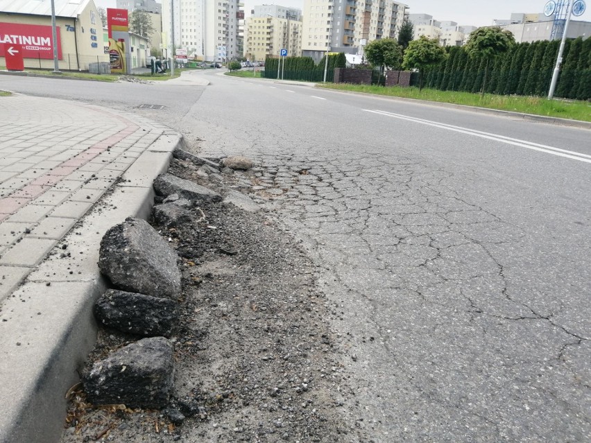 Ulica Architektów wymaga pilnej naprawy.