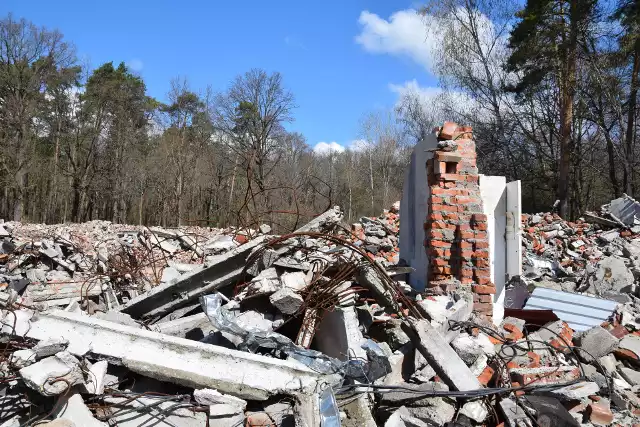 Tak wygląda teraz na terenie byłego sanatorium w Suchym Borze.