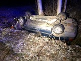 Audi uderzyło w drzewo w Przysietnicy koło Brzozowa. Dwie osoby trafiły do szpitala [ZDJĘCIA]