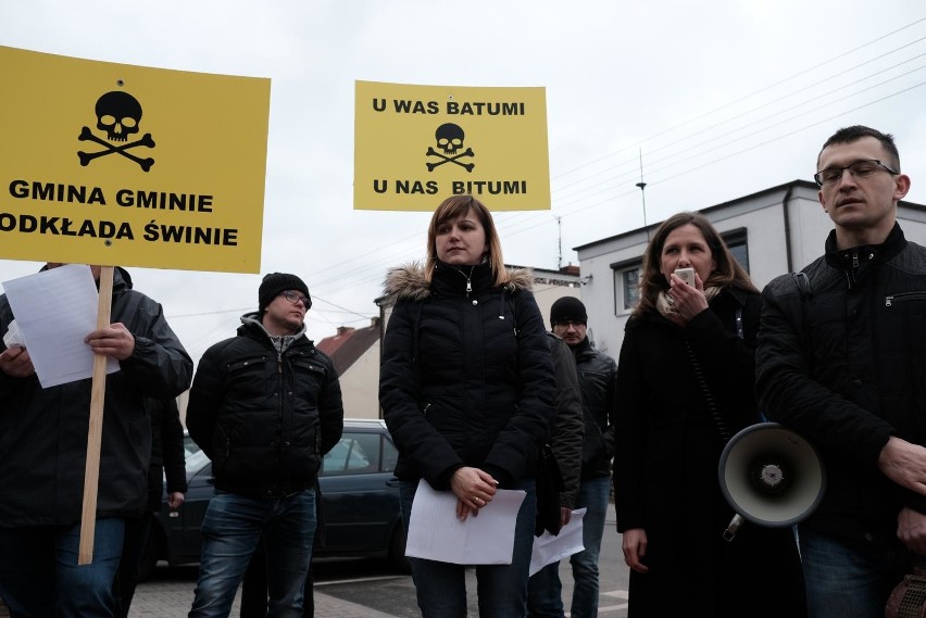 Przeciwko wytwórni mas bitumicznych mieszkańcy gmin Dopiewo...