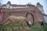 W Krakowie pojawiły się już ozdoby świąteczne. Pod Wawelem można zobaczyć dwa koty