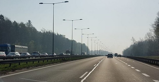 Wypadek na autostradzie A4 spowodował gigantyczne korki w...